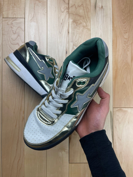 Bape Roadsta Low Top Forest Green Sneakers