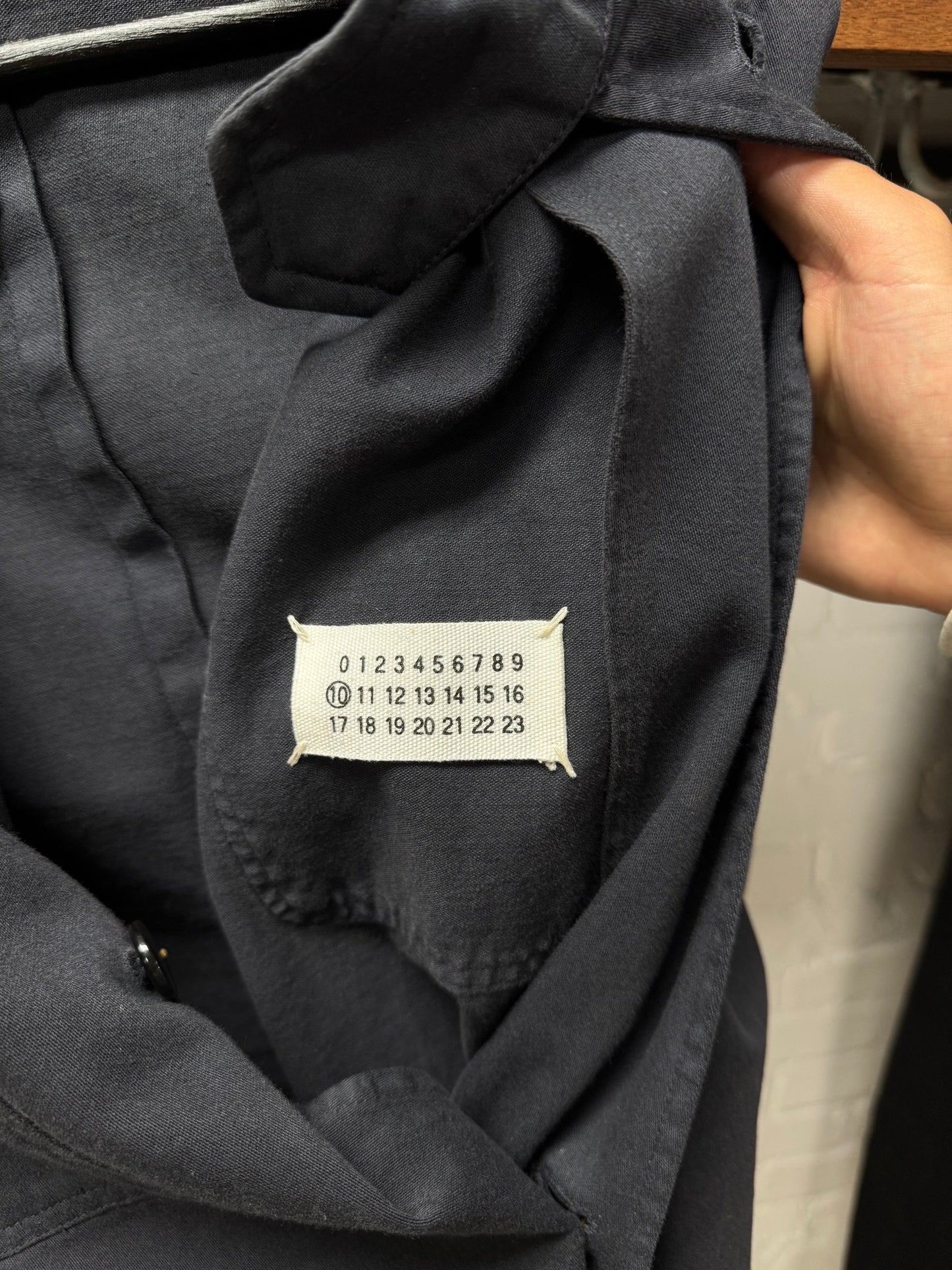 Maison Margiela Line (10) Faded Charcoal Black Jacket