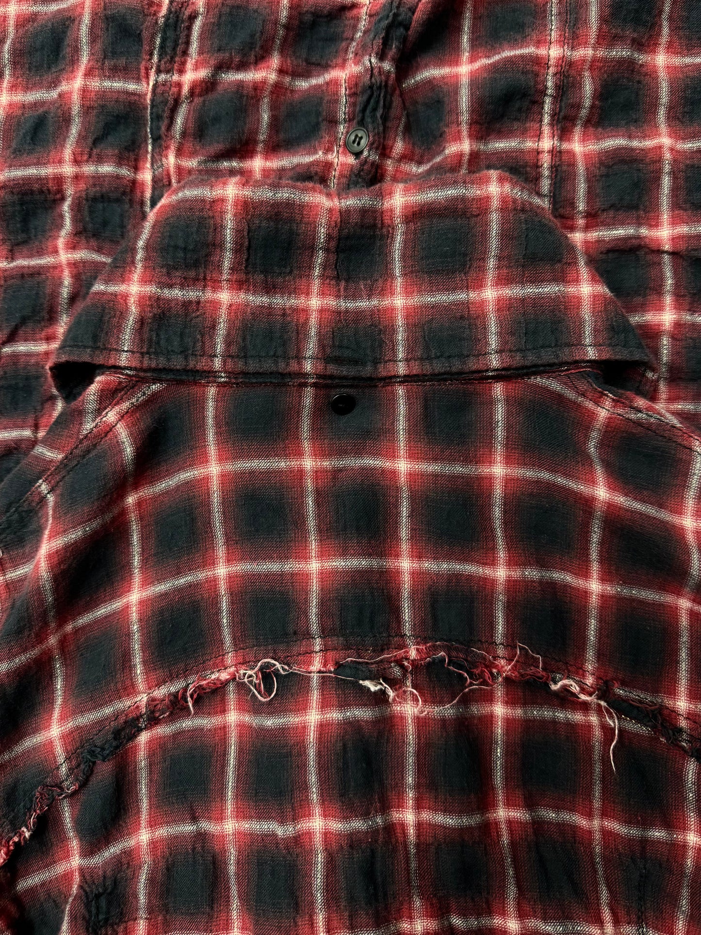 L.G.B. Distressed Shadow Plaid Flannel