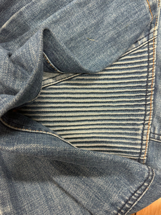 Mihara Yasuhiro Light Wash Blue Biker Denim