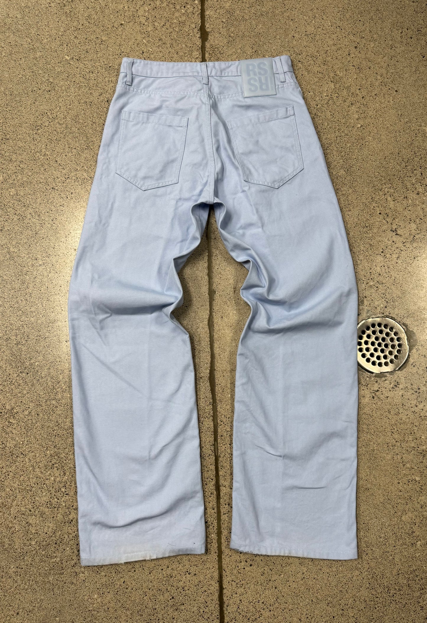 SS2023 Raf Simons Baby Blue Wide Leg Denim
