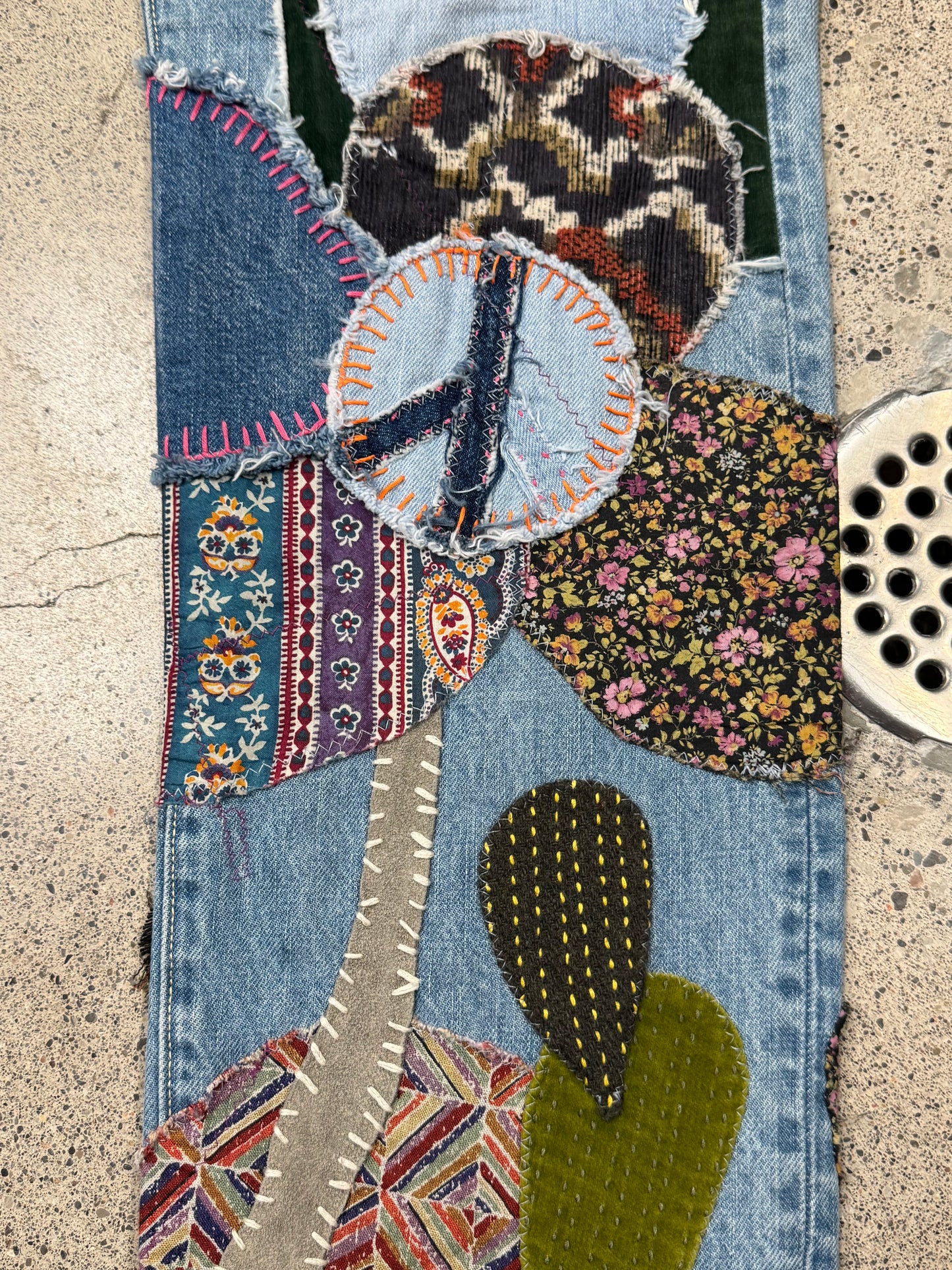 Kapital Patchwork Repaired ‘Hippie’ El Paso 14oz Denim