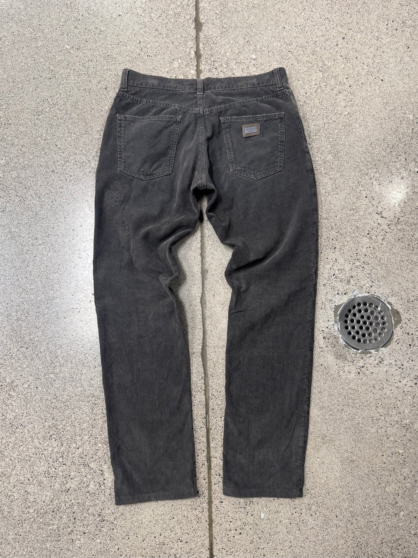 Dolce & Gabbana Mainline Brown Corduroy Bootcut Pants