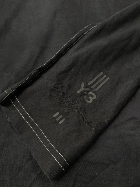 2000s Y-3 Yohji Yamamoto x Adidas Contrast Stitch Long Sleeve Shirt