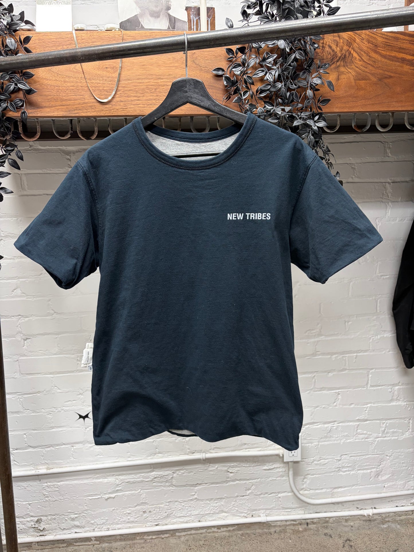 AW2010 Raf Simons ‘New Tribes’ Reversible Grey/Black Ringer T-Shirt