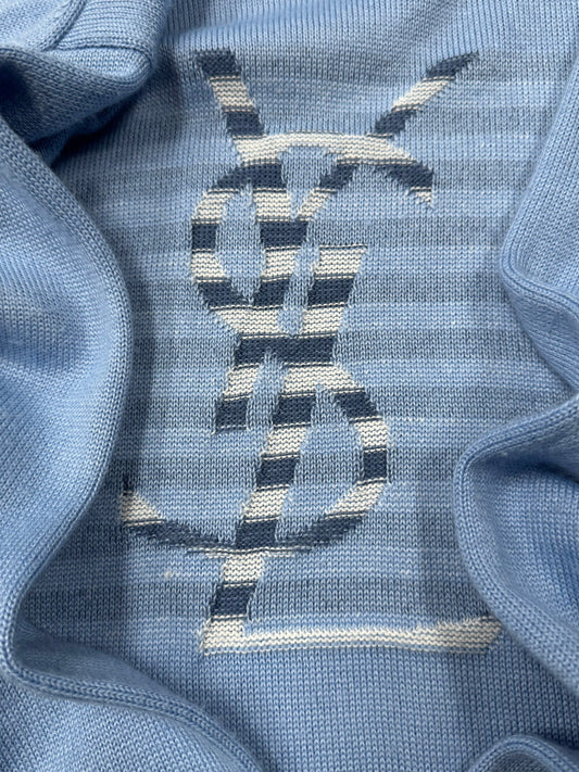 Vintage 90s Yves Saint Laurent ‘YSL’ Logo Knit Sweater