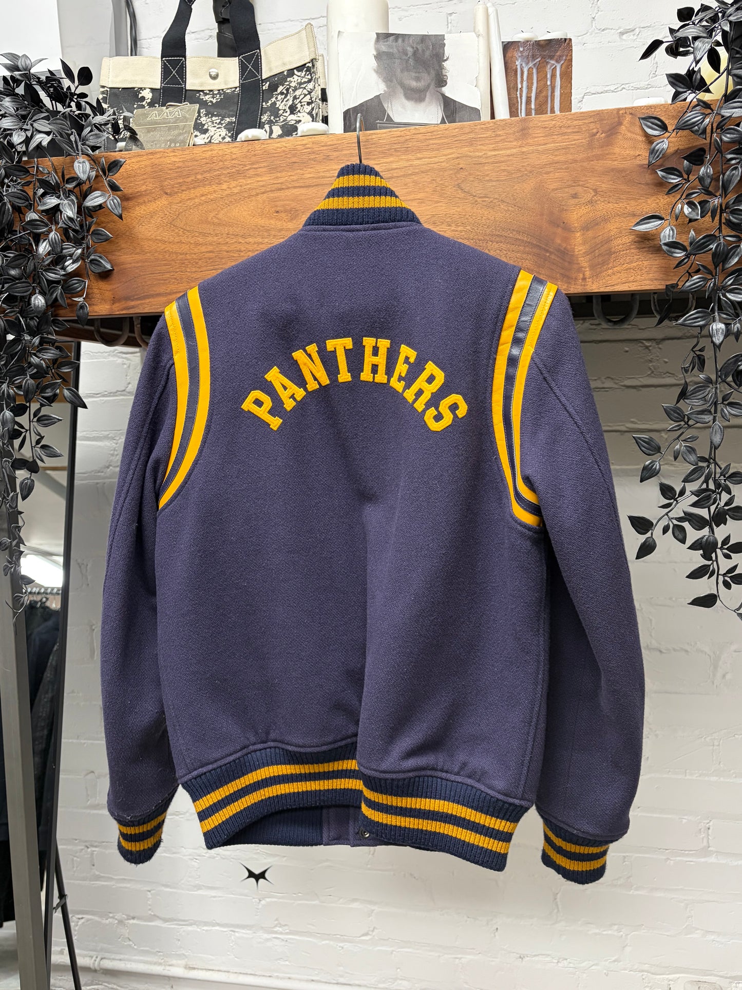 Hysteric Glamour ‘Detroit Rock’ Chenille Patch Wool Varsity Jacket