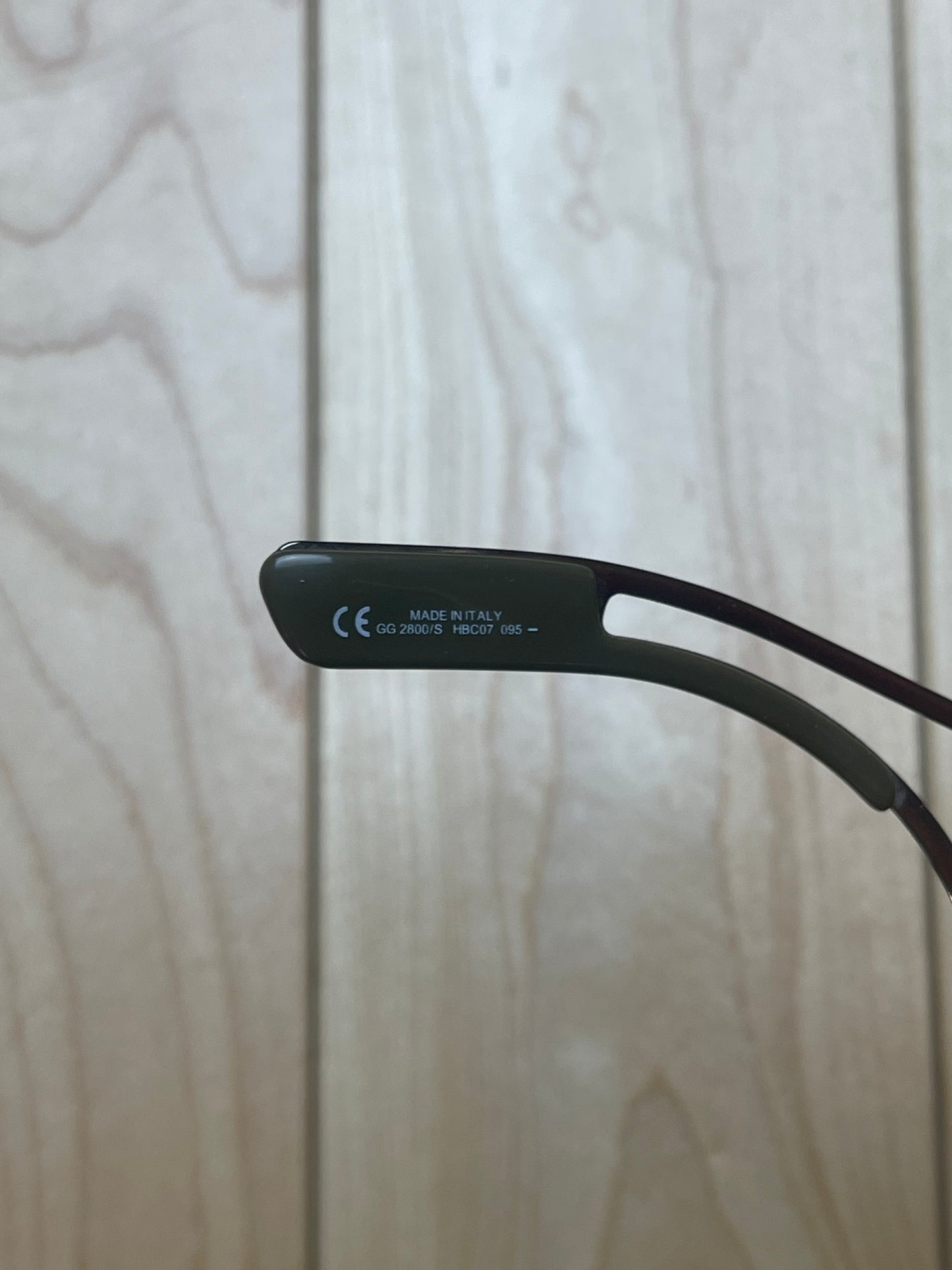 Gucci Rimless Visor Brown Tinted Sunglasses