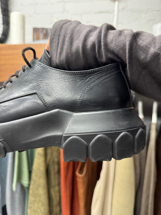 Rick Owens ‘Tractor’ Platform Sole Leather Derbies