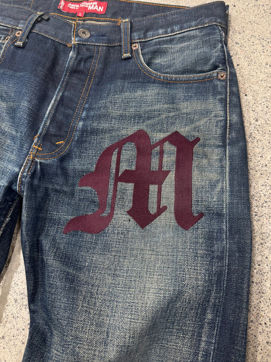AW2001 Junya Watanabe x Levi’s 501 ‘M’ Japanese Raw Selvedge Denim