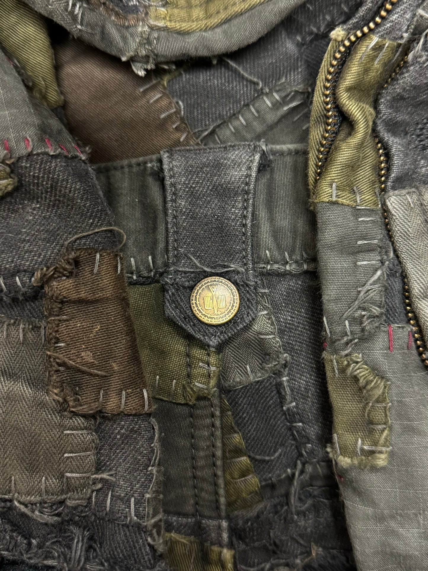 Blackmeans Crust Punk Repaired ‘Scab’ Denim