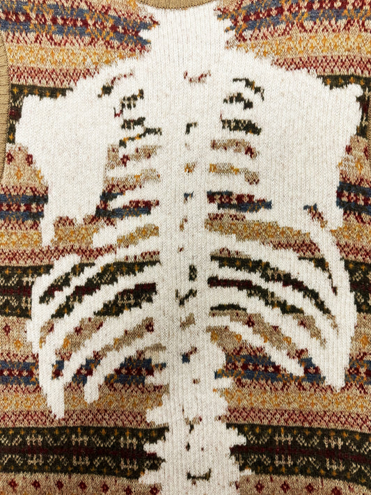 AW2023 Kapital 7G Bone Knit ‘Fair Isle’ Sweater Vest