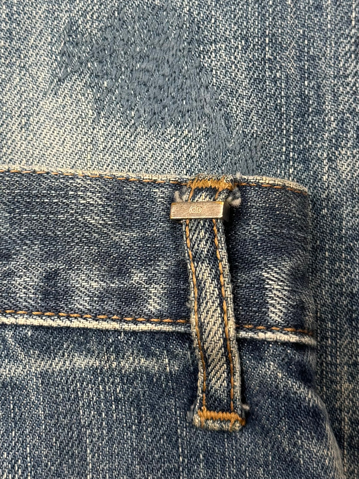 Dior Homme Distressed Blue Skinny Jeans