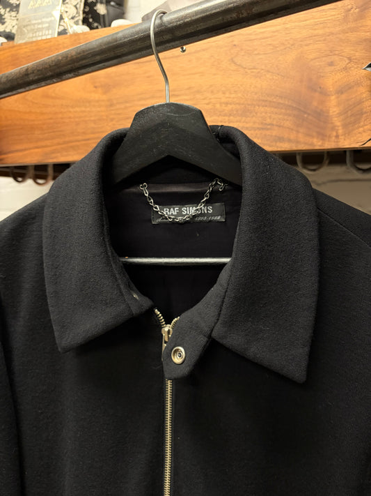 AW1998 Raf Simons ‘Radioactivity’ Collared Black Work Jacket