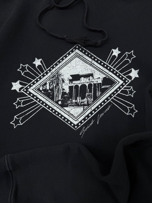 2019 Saint Laurent ‘Jardin Majorelle’ Black Pullover Hoodie