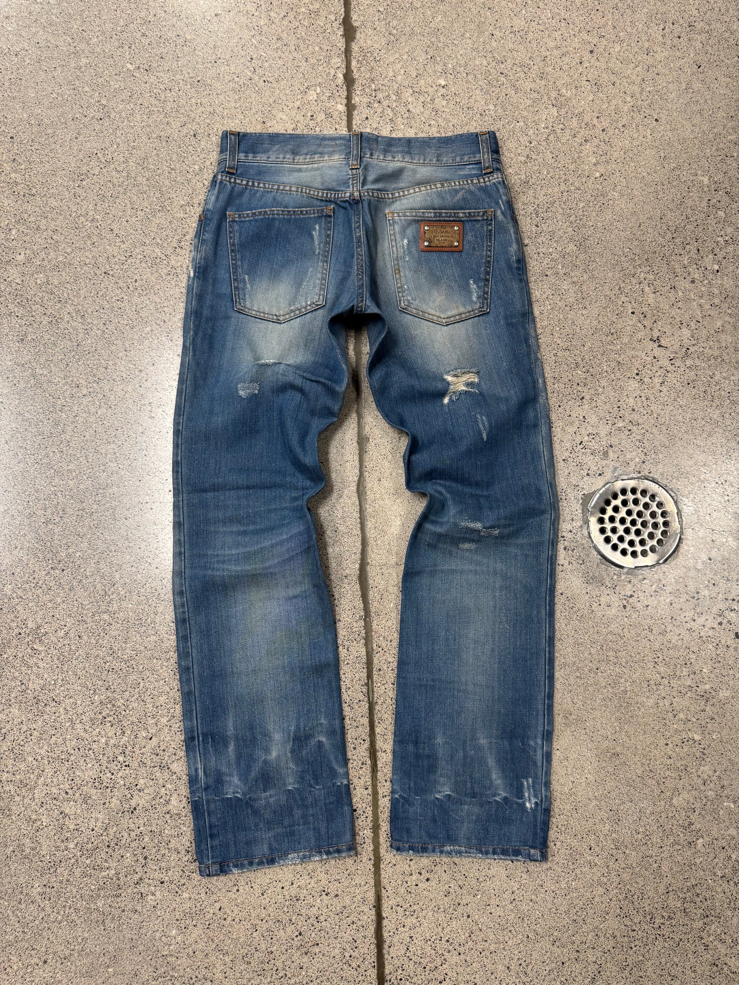 2000s Dolce & Gabbana Mainline ‘Washed Blue’ Bootcut Denim