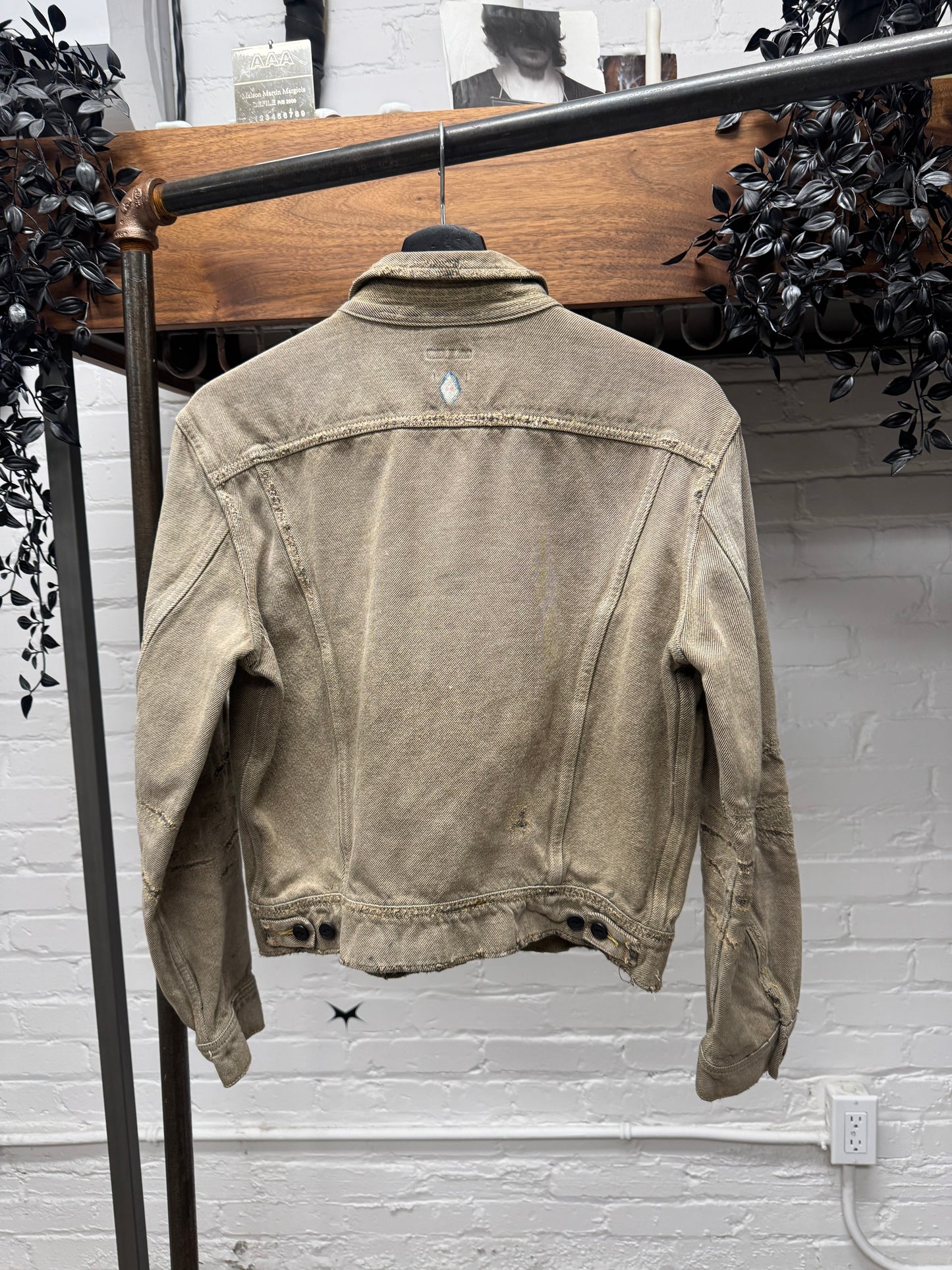 Kapital ‘Boro Repaired’ Distressed Tribal Denim Trucker Jacket