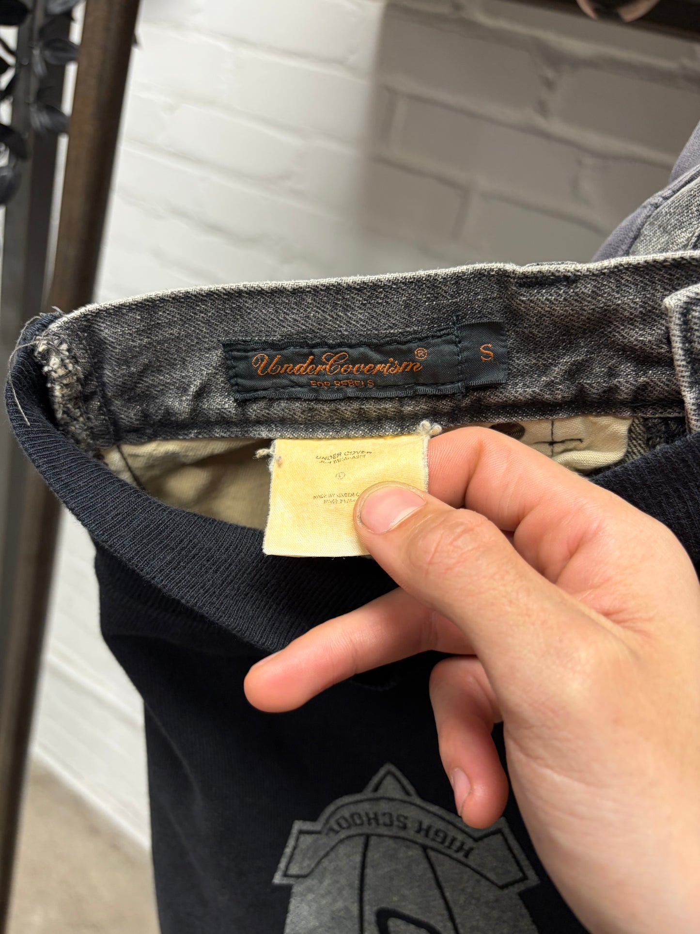 AW2002 Undercover ‘Rebelgods’ Hybrid Sweatpant Denim