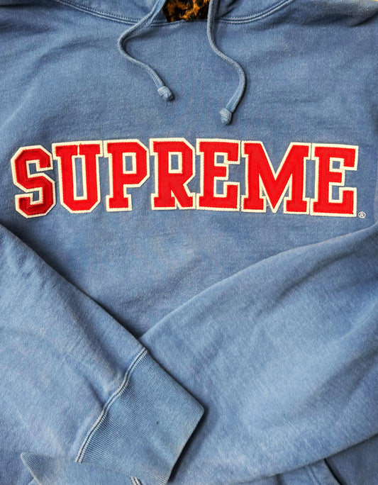 AW2021 Supreme ‘Leopard Trim’ Hoodie