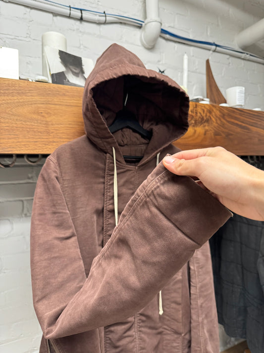 AW2014 Rick Owens ‘Moody’ Moleskin ‘Exploder’ Parka with Backpack