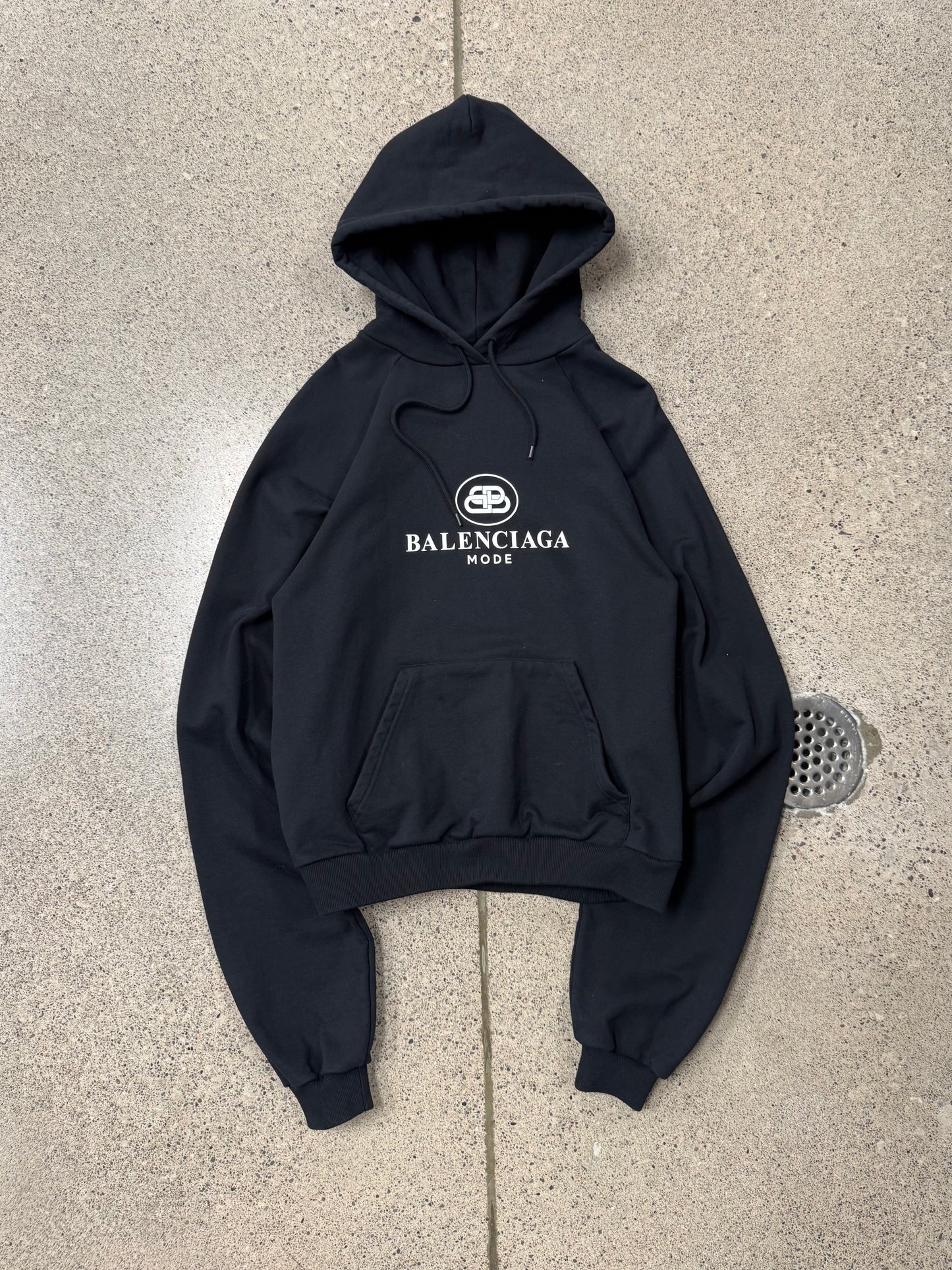 AW2019 Balenciaga ‘BB Crest’ Logo Pullover Hoodie