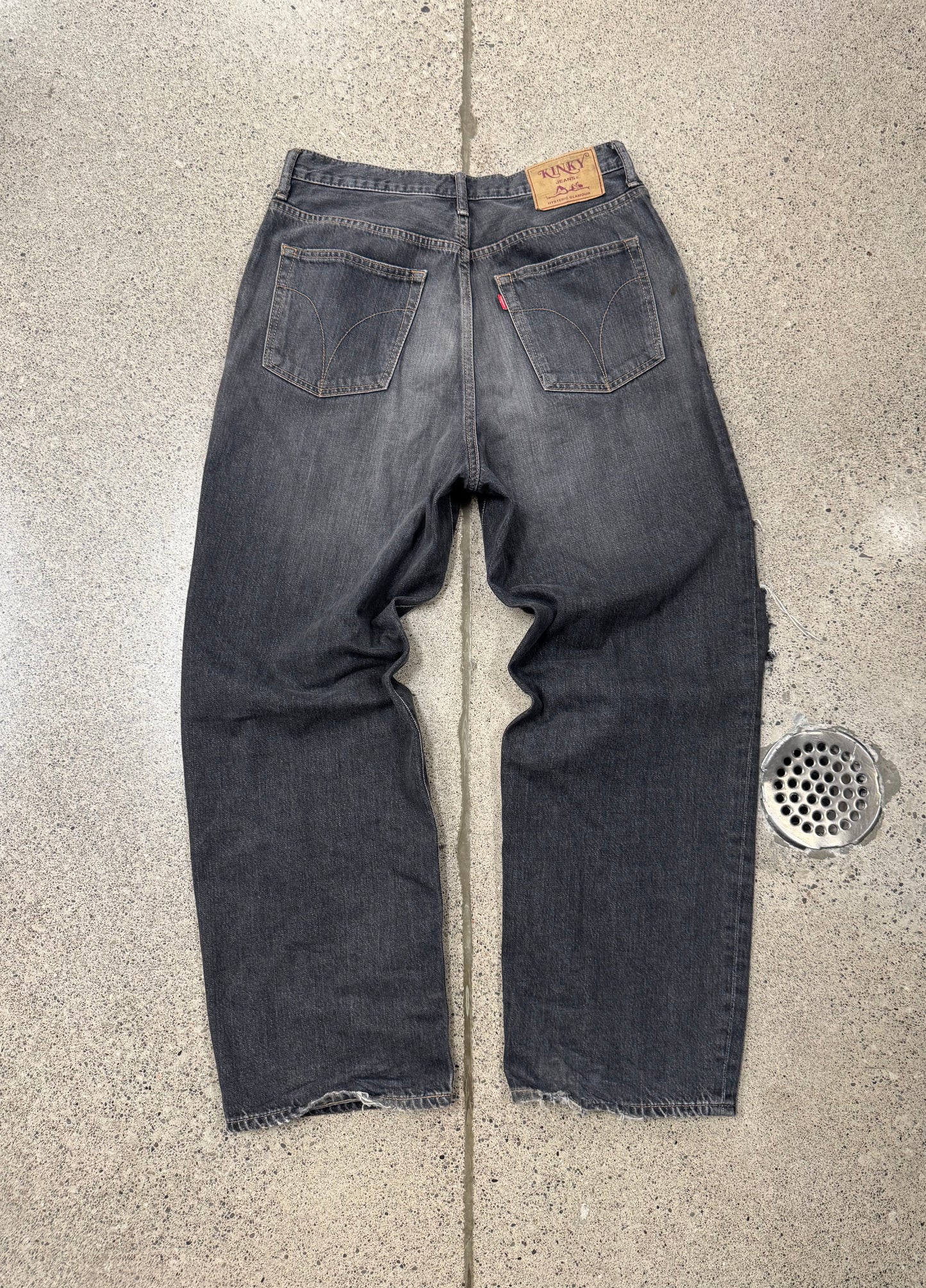 Hysteric Glamour ‘Thrash Distressed’ Wide Leg Denim