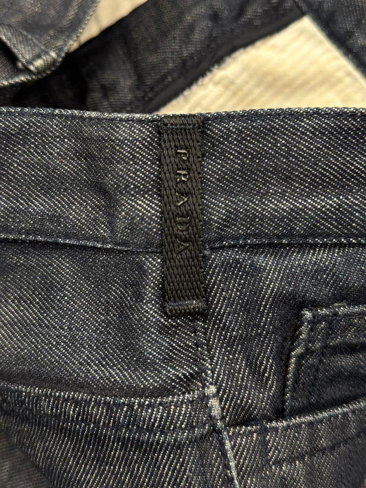 Prada Raw Blue Straight Cut Denim