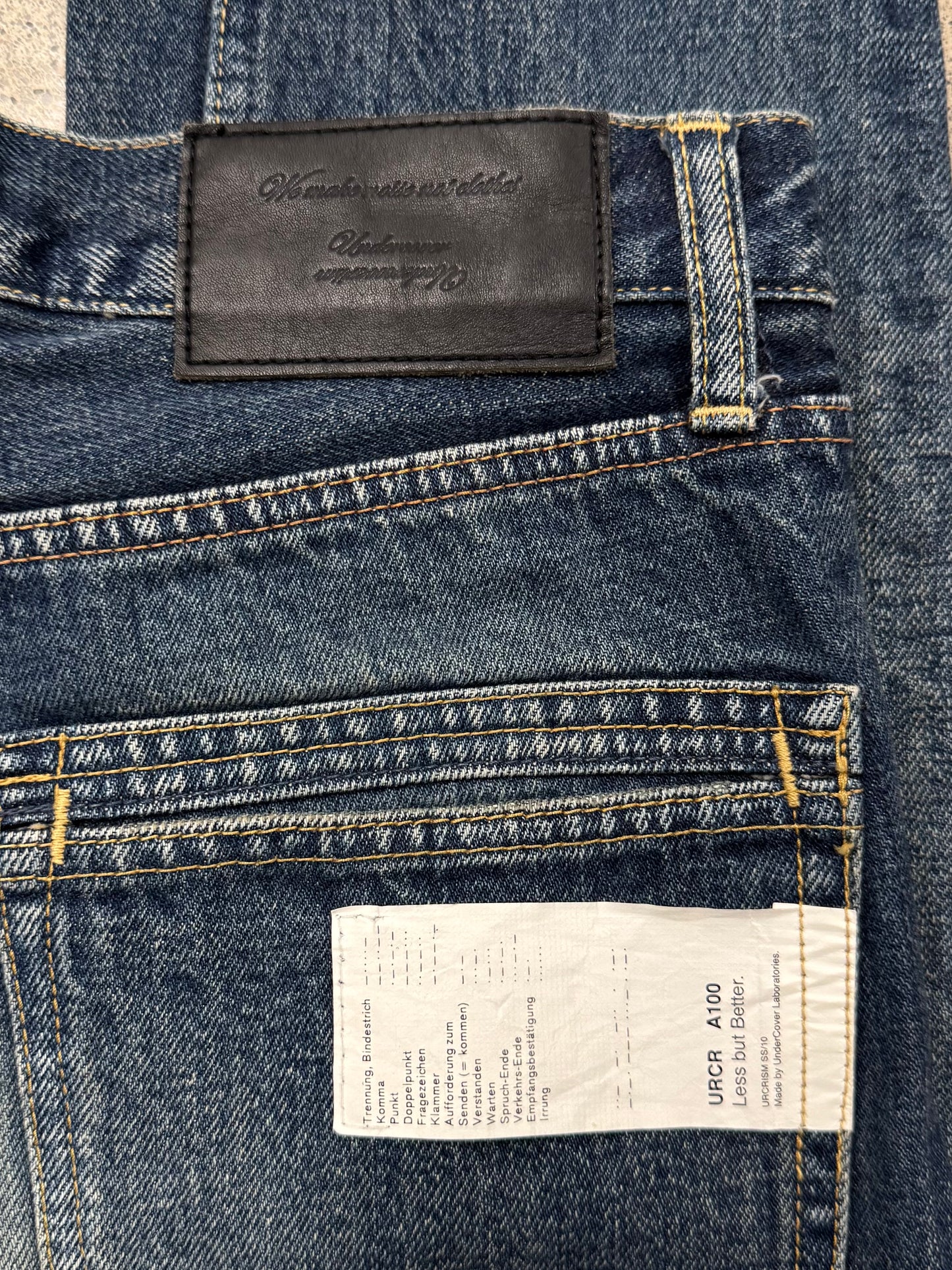 SS2010 Undercover ‘Less But Better’ Skinny Jeans