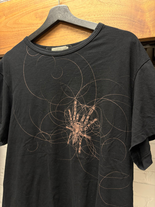 Yohji Yamamoto Pour Homme ‘Spider in the Web’ Black Graphic T-Shirt
