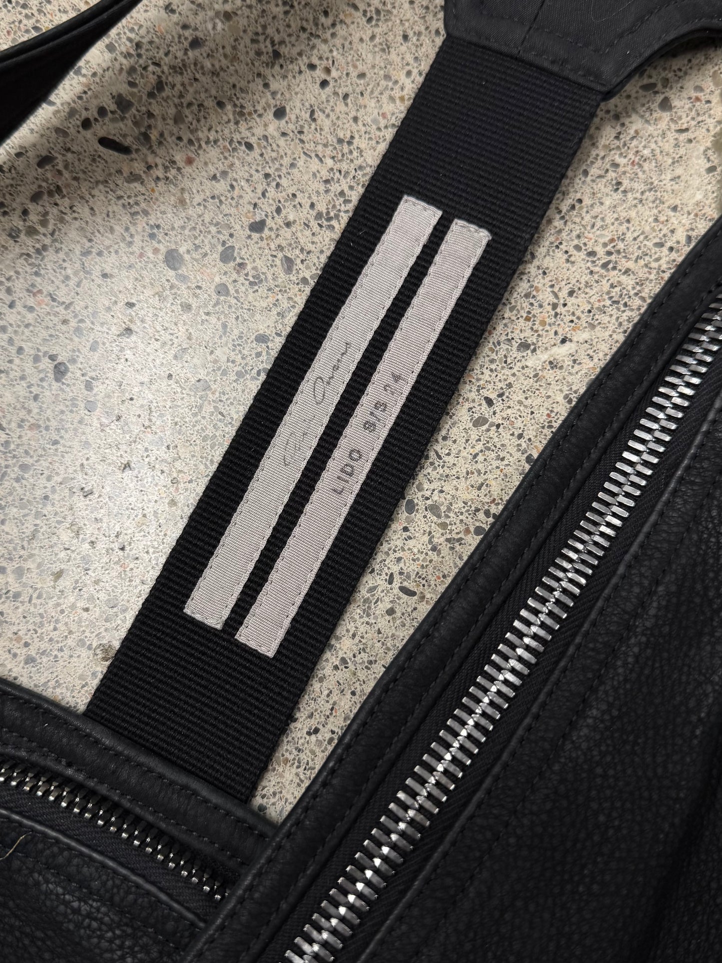 SS2024 Rick Owens ‘Lido’ Leather Bauhaus Cargo Vest
