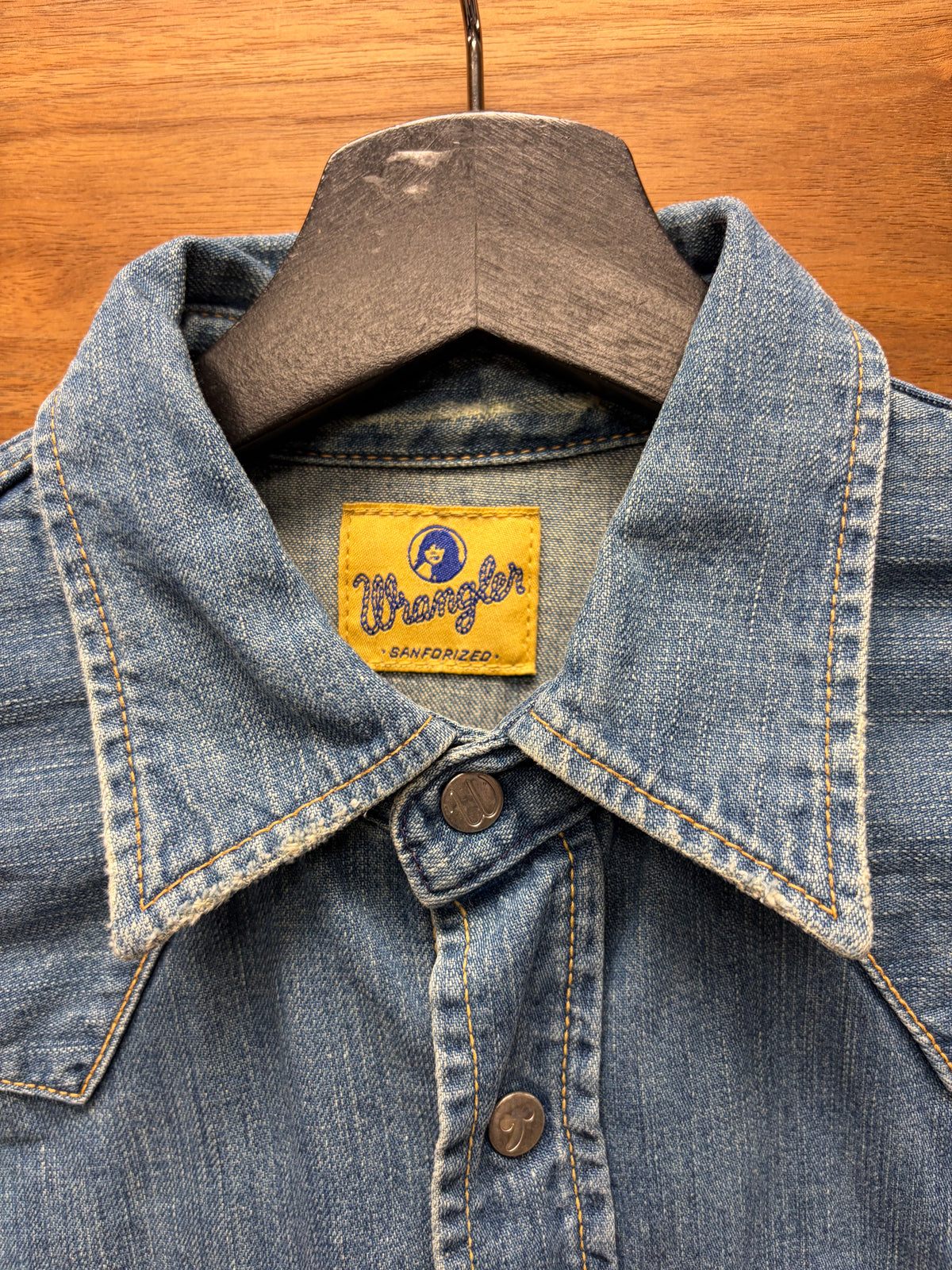 2000s Hysteric Glamour x Wrangler ‘Chain Stitched’ Denim Button Up Shirt