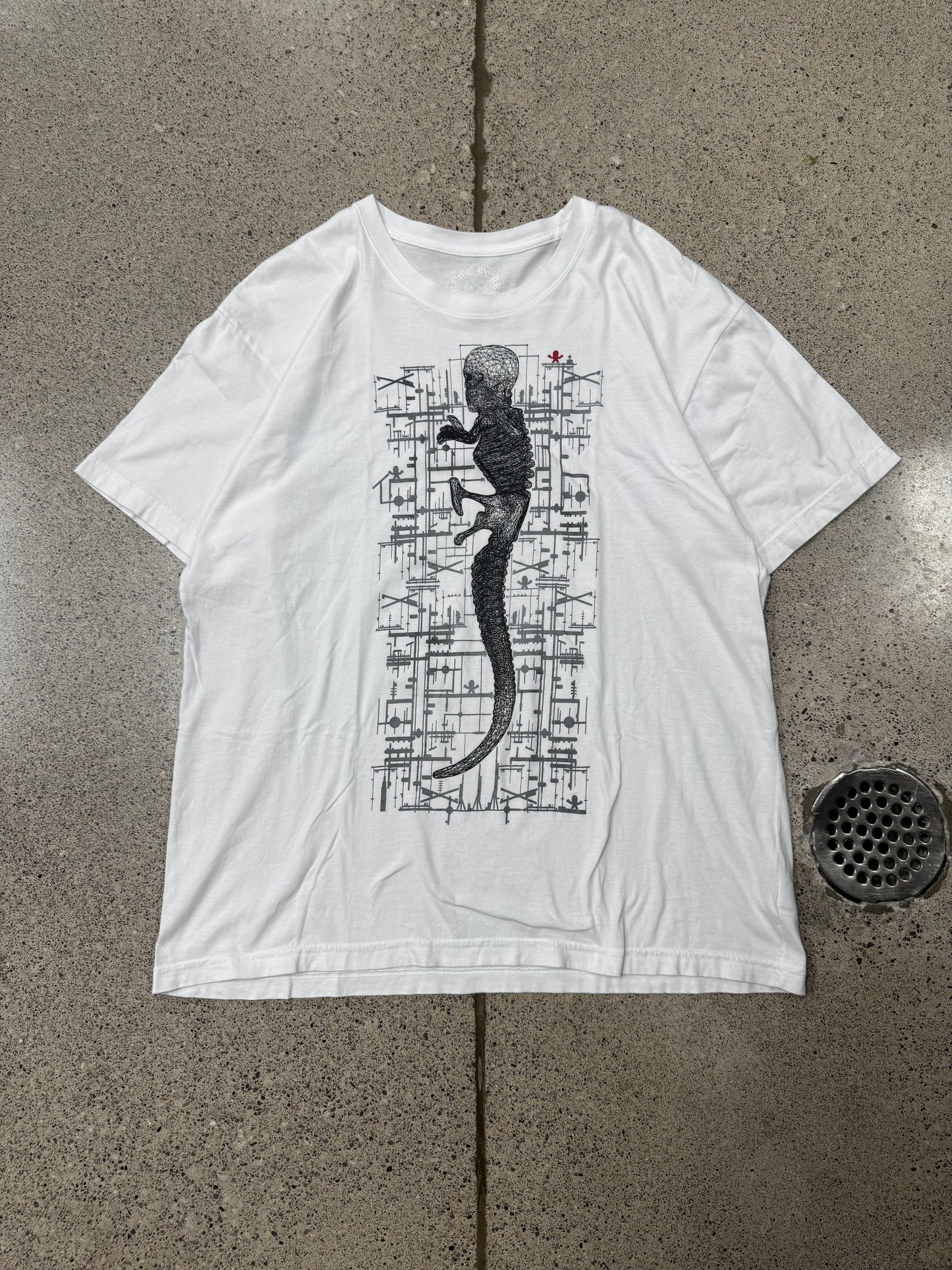 Chrome Hearts ‘Foti’ Skull Motif White Graphic T-Shirt
