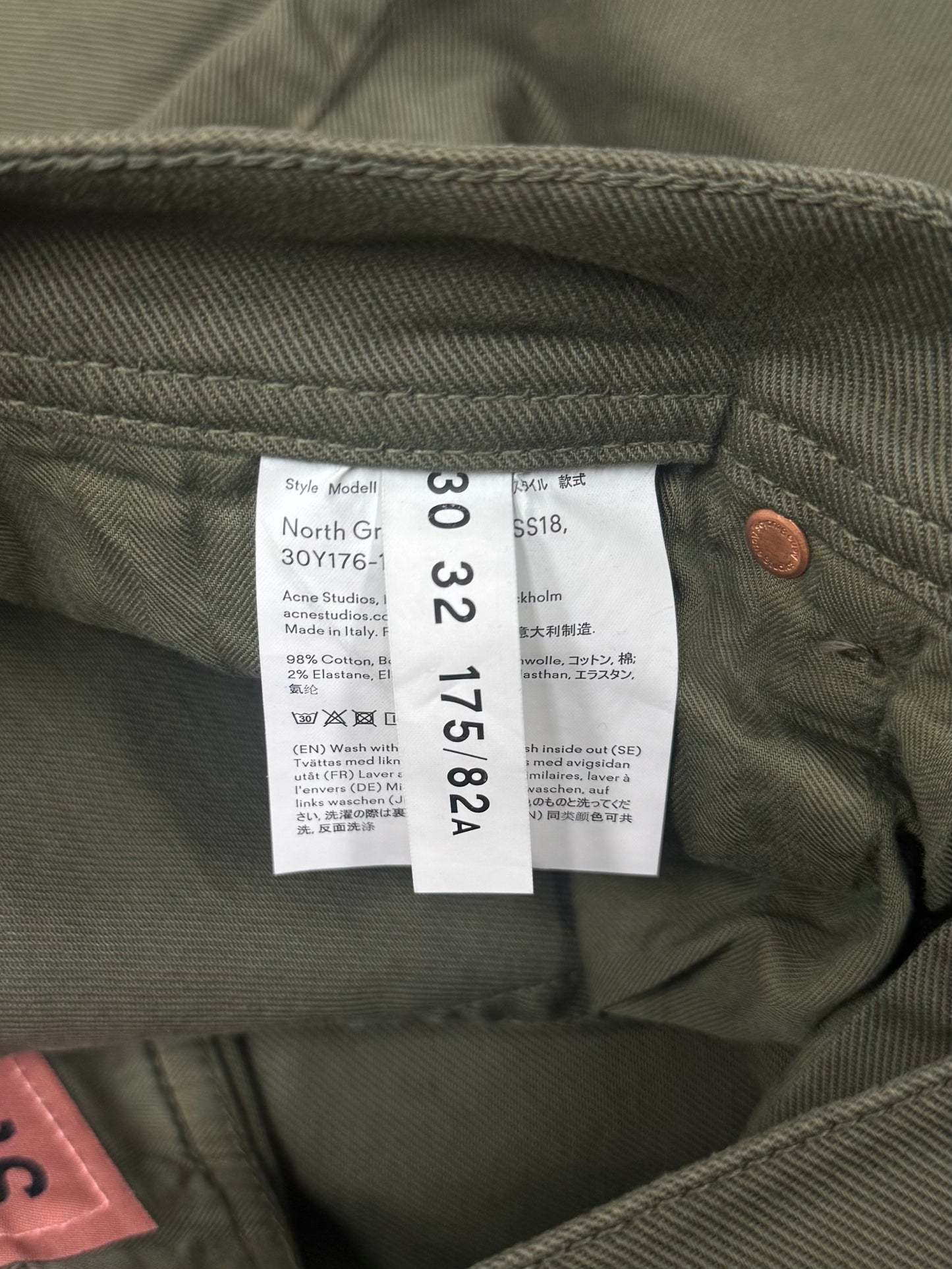 2018 Acne Studios ‘North’ Denim