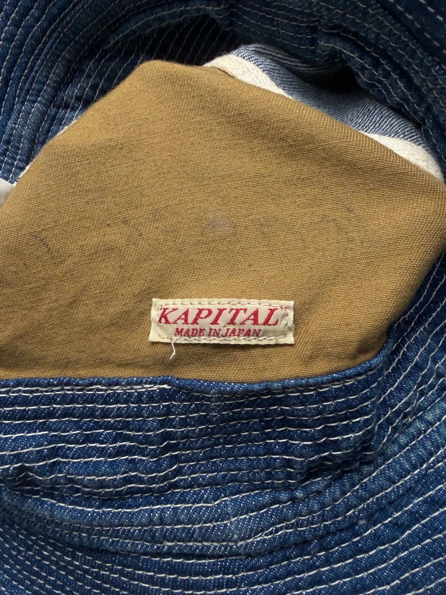 Kapital ‘Old Man & The Sea’ Blue Denim Bucket Hat
