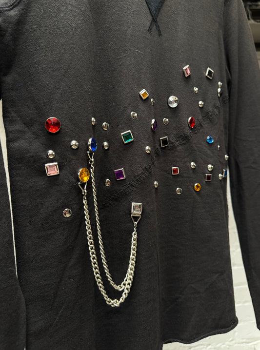 AW2002 Junya Watanabe ‘Jewel’ Encrusted Sweatshirt