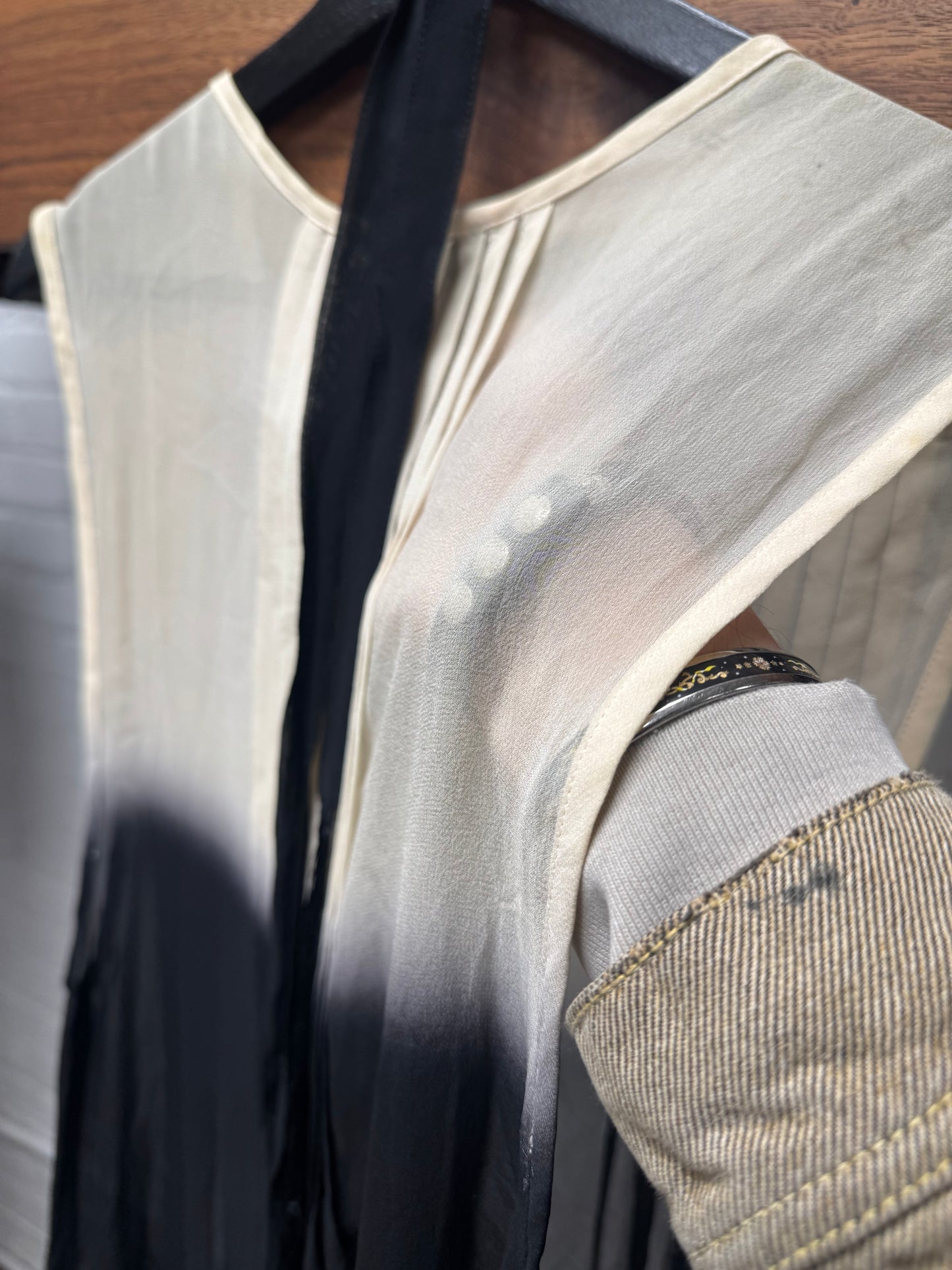 Ann Demeulemeester Semi-Sheer Gradient Dress