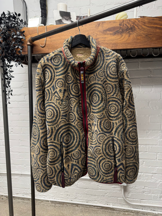 Kapital ‘Maze’ Full Print Fleece Zip-Up Jacket