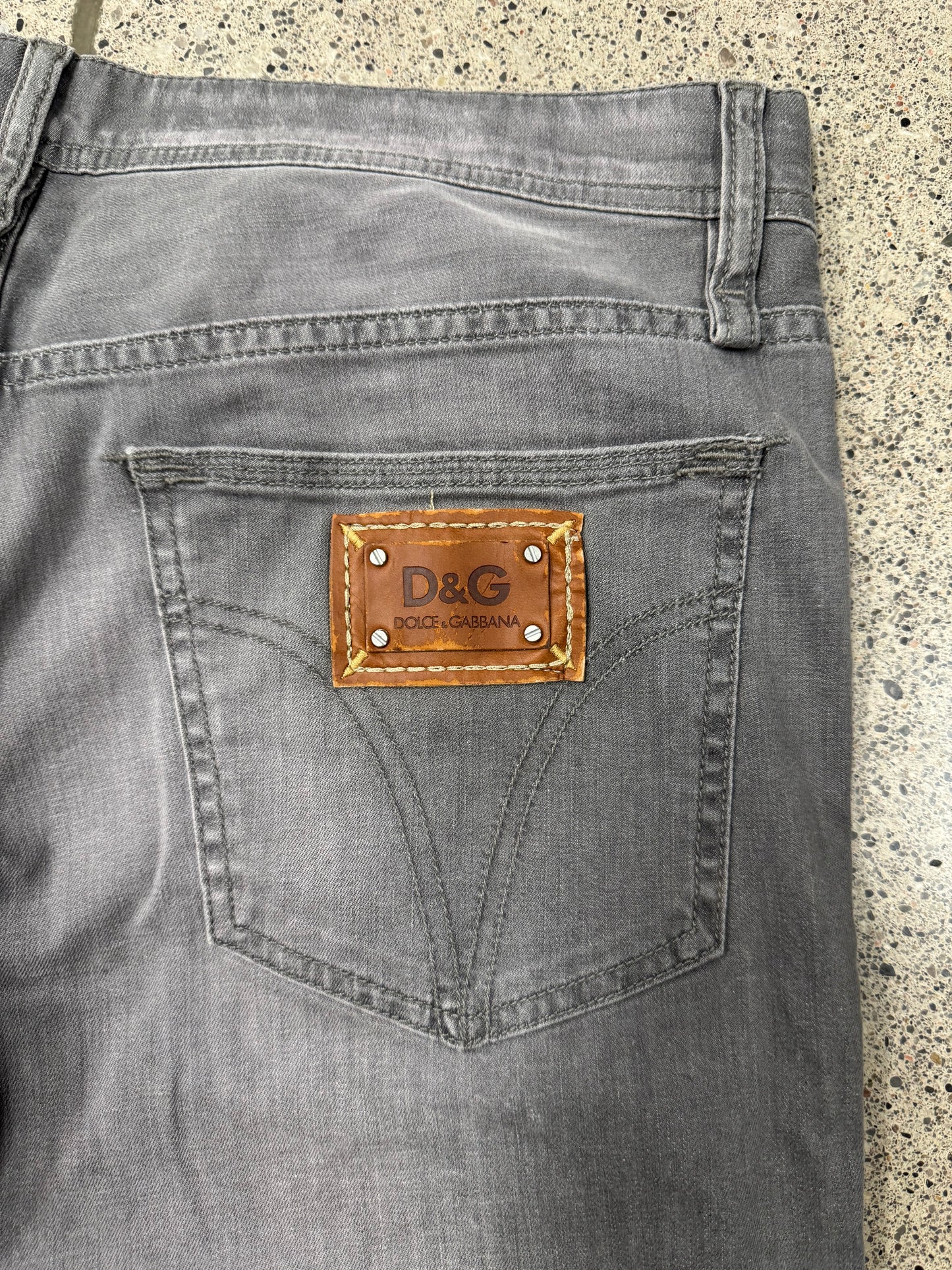 2000s Dolce & Gabbana Washed Grey Skinny Denim