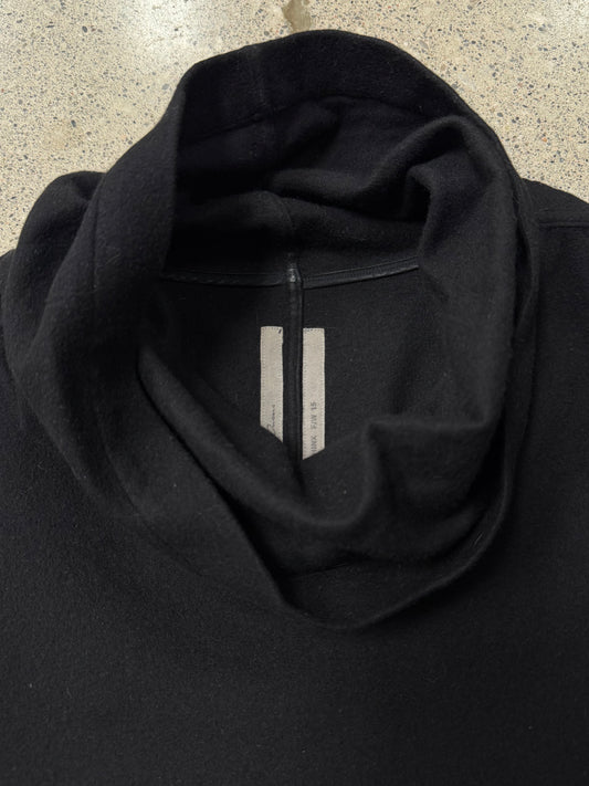 AW2015 Rick Owens ‘Sphinx’ Mainline Black Poncho Layering Top
