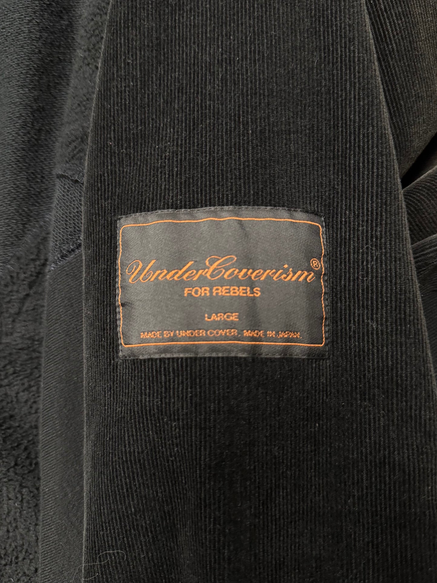 AW20003 Undercover Paper Doll Hybrid Sweatshirt/Corduroy Overcoat