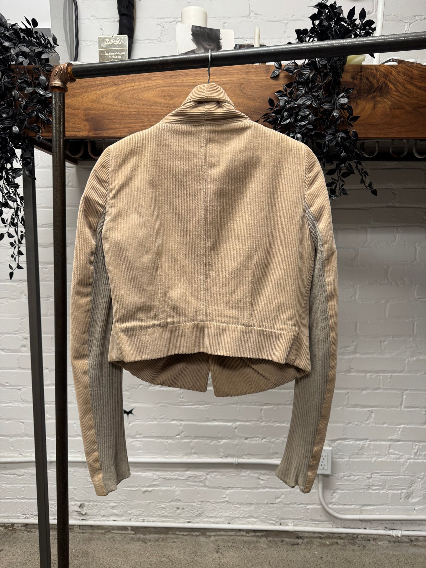 Rick Owens O&M Era ‘Hook n Eye Closure’ Corduroy Jacket