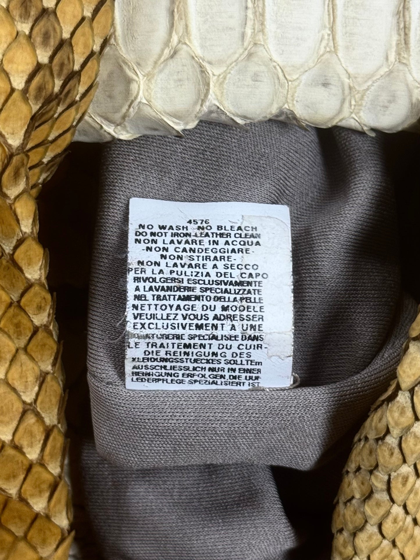 Vintage Jean Paul Gaultier ‘Gaultier²’ Genuine Python Leather Jacket.