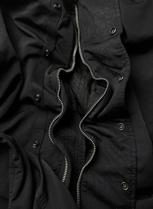 Spring Summer 2015 Rick Owens Body Bag Black Trench Coat