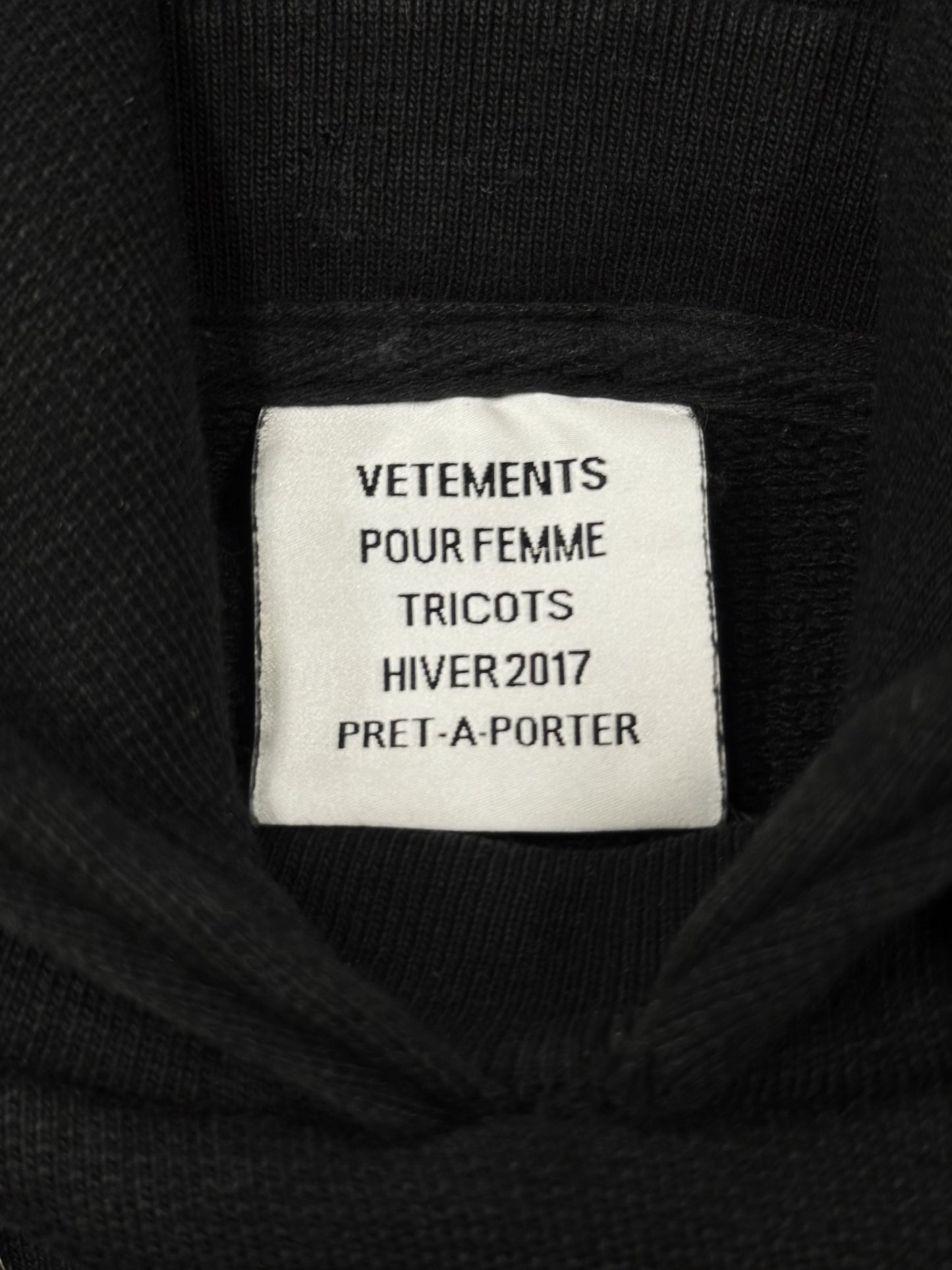 AW2017 Vetements ‘11 Inch Gun Club’ Layered Hoodie