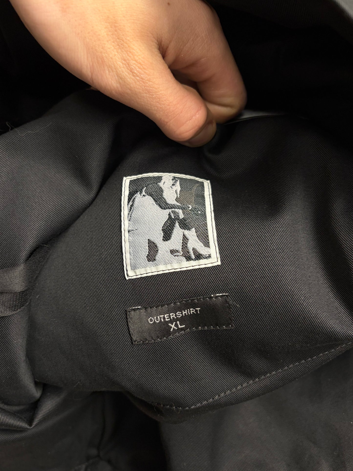 Rick Owens Padded Black ‘D-Ring’ XL Worker Jacket