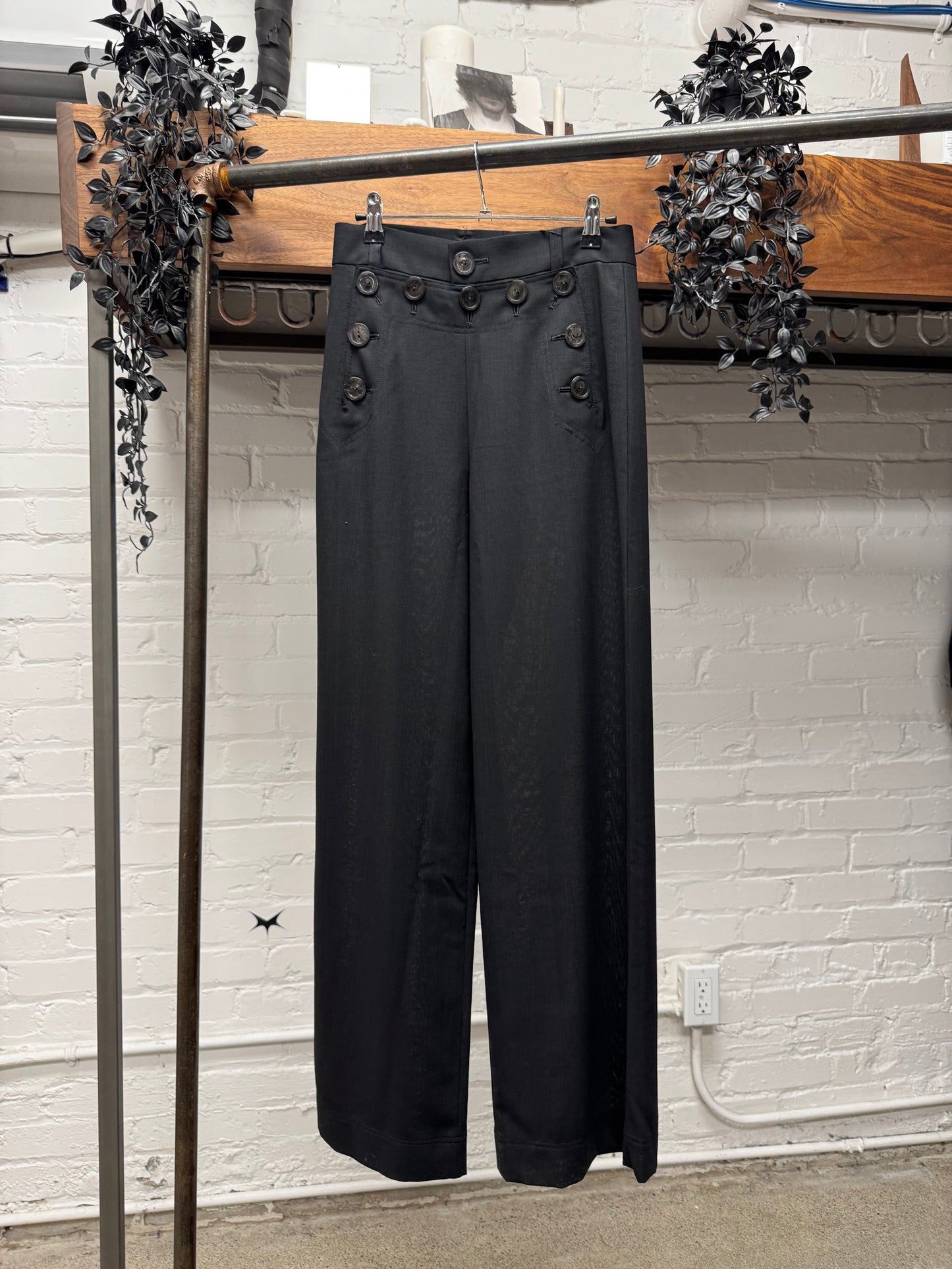 SS1997 Jean Paul Gaultier Classiqué ‘Sailor’ Front Button Wide Leg Trousers
