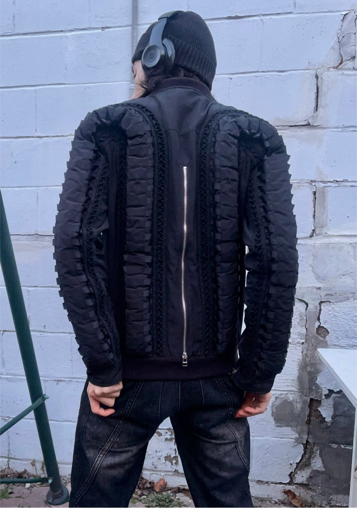Spring Summer 2014 Hood By Air 3D Padded ‘Flight’ Black Bomber Jacket