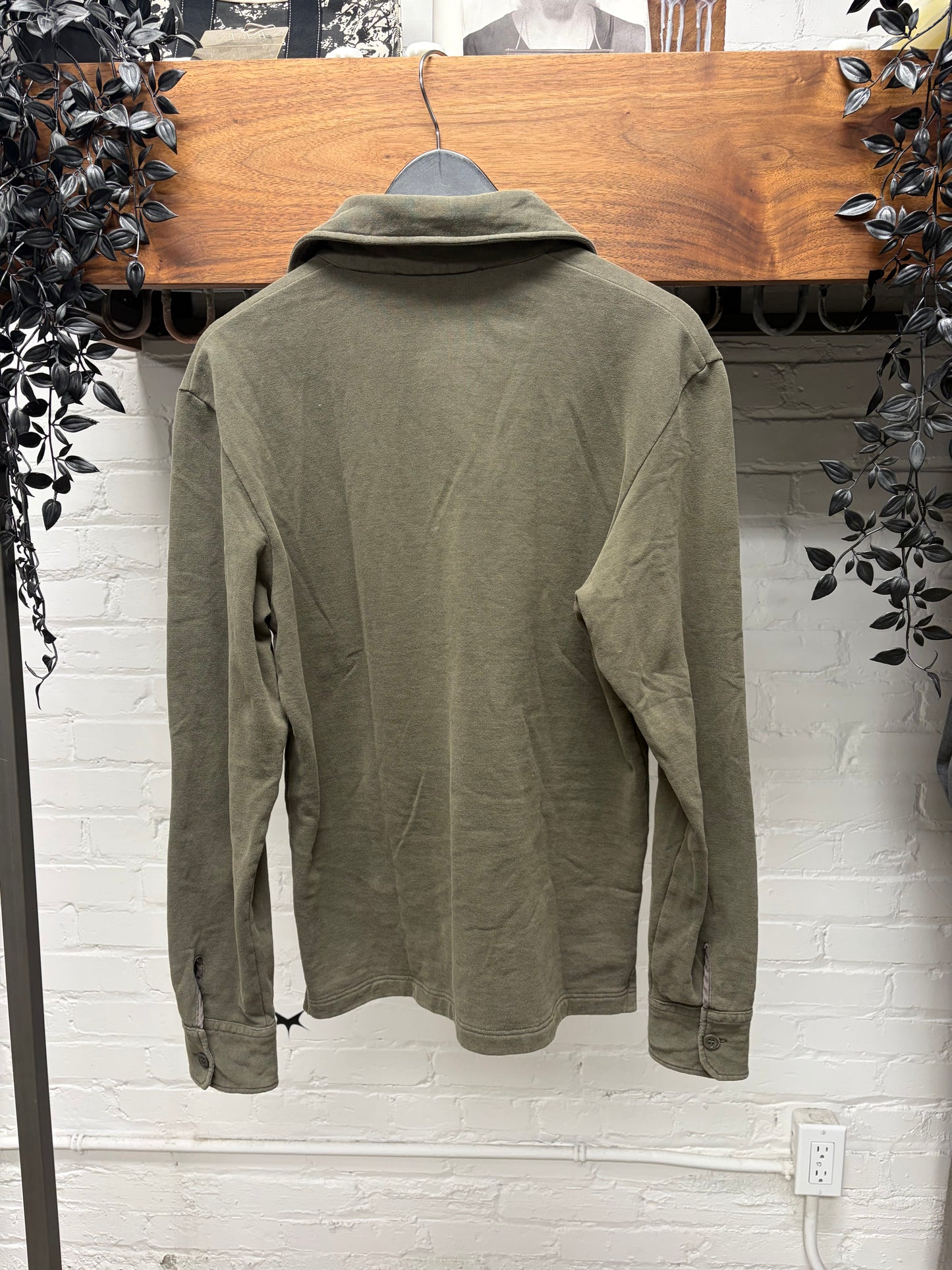 Vintage Yves Saint Laurent Rive Gauche by Tom Ford Military Inspired Cotton Polo