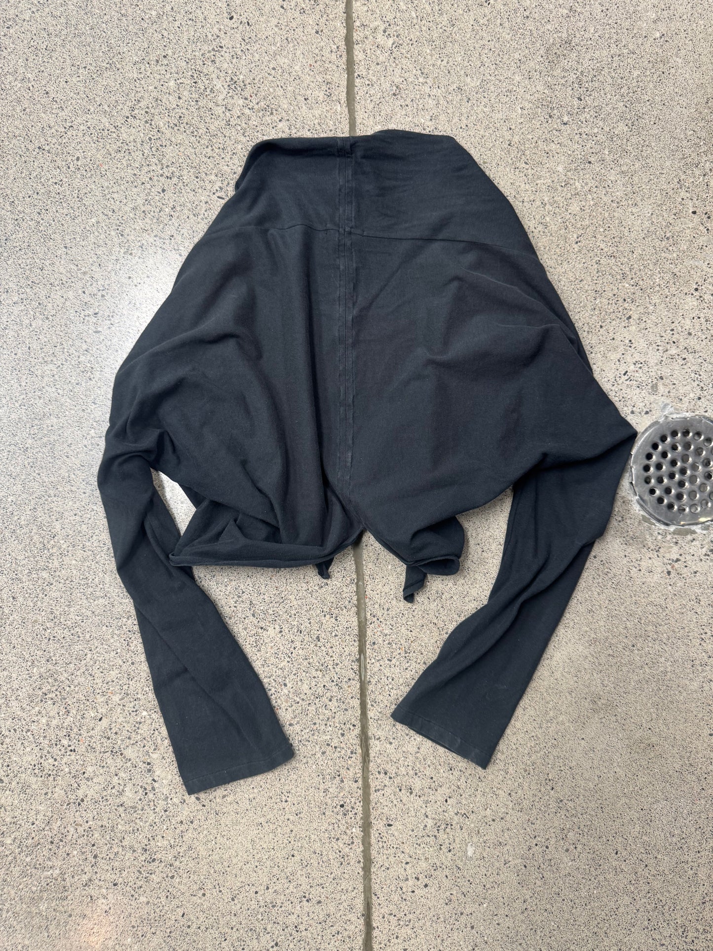 Yohji Yamamoto ‘Y’s’ Black Draped Shawl Cardigan