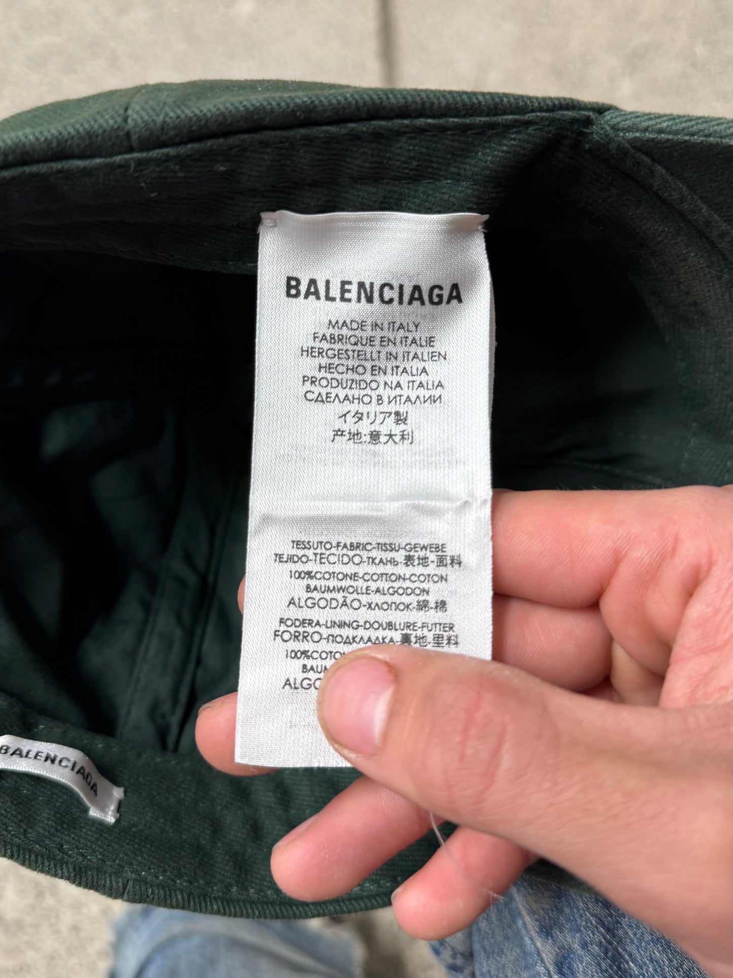 Balenciaga Embroidered Logo Strap-Back Baseball Hat